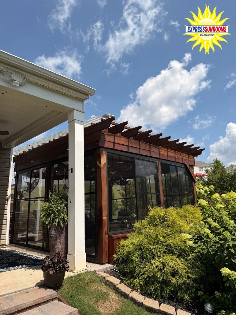 Vinyl Porch Panels Transform a Pergola in Lyman, SC
