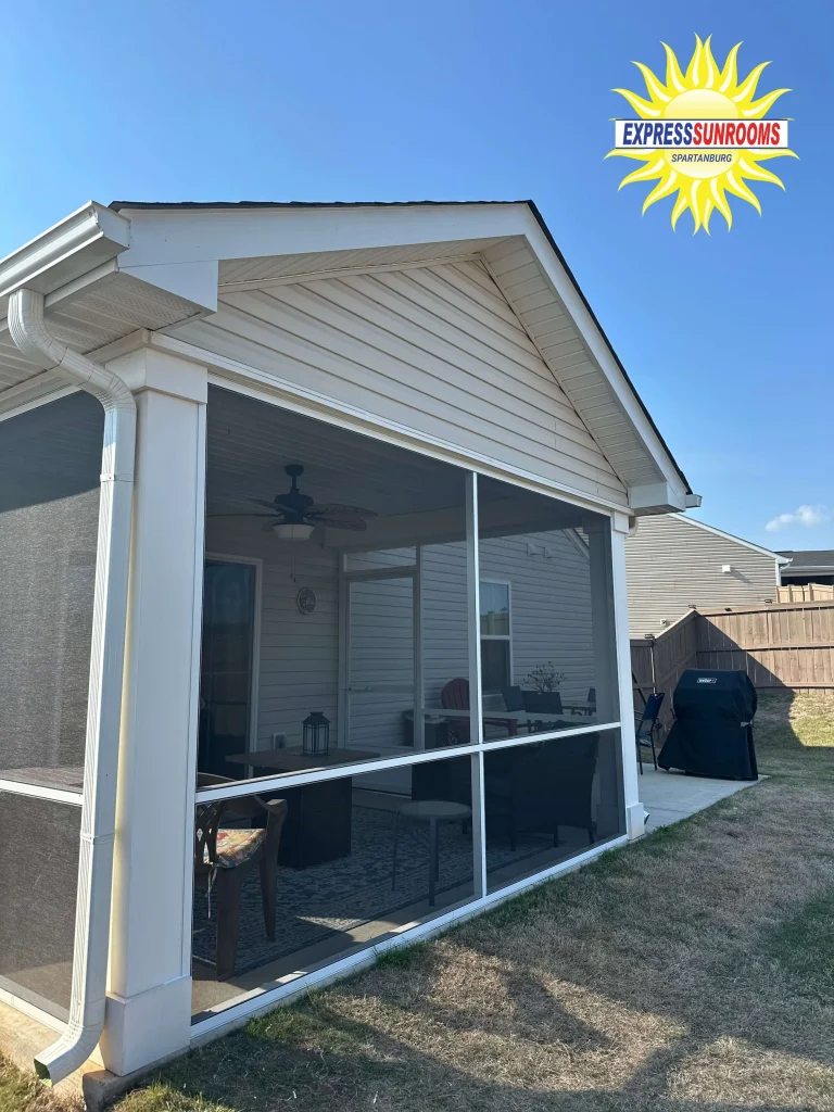A Gable-Roof Screened Porch in Spartanburg, SC