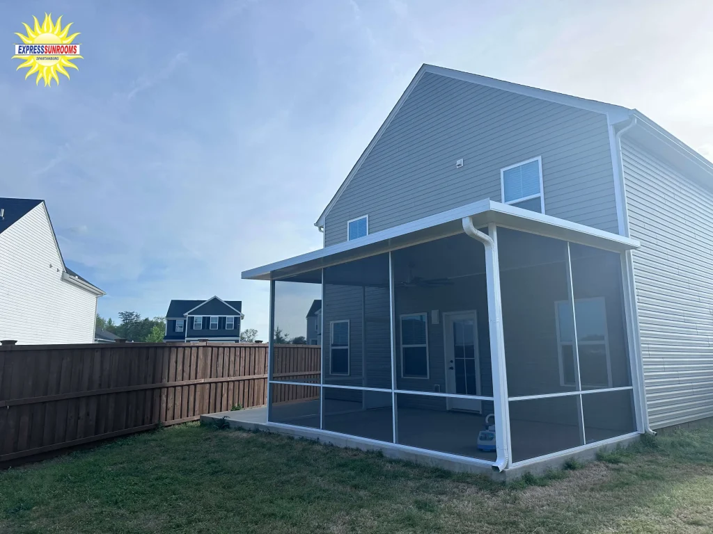 A Spacious New Screened Porch in Spartanburg, SC